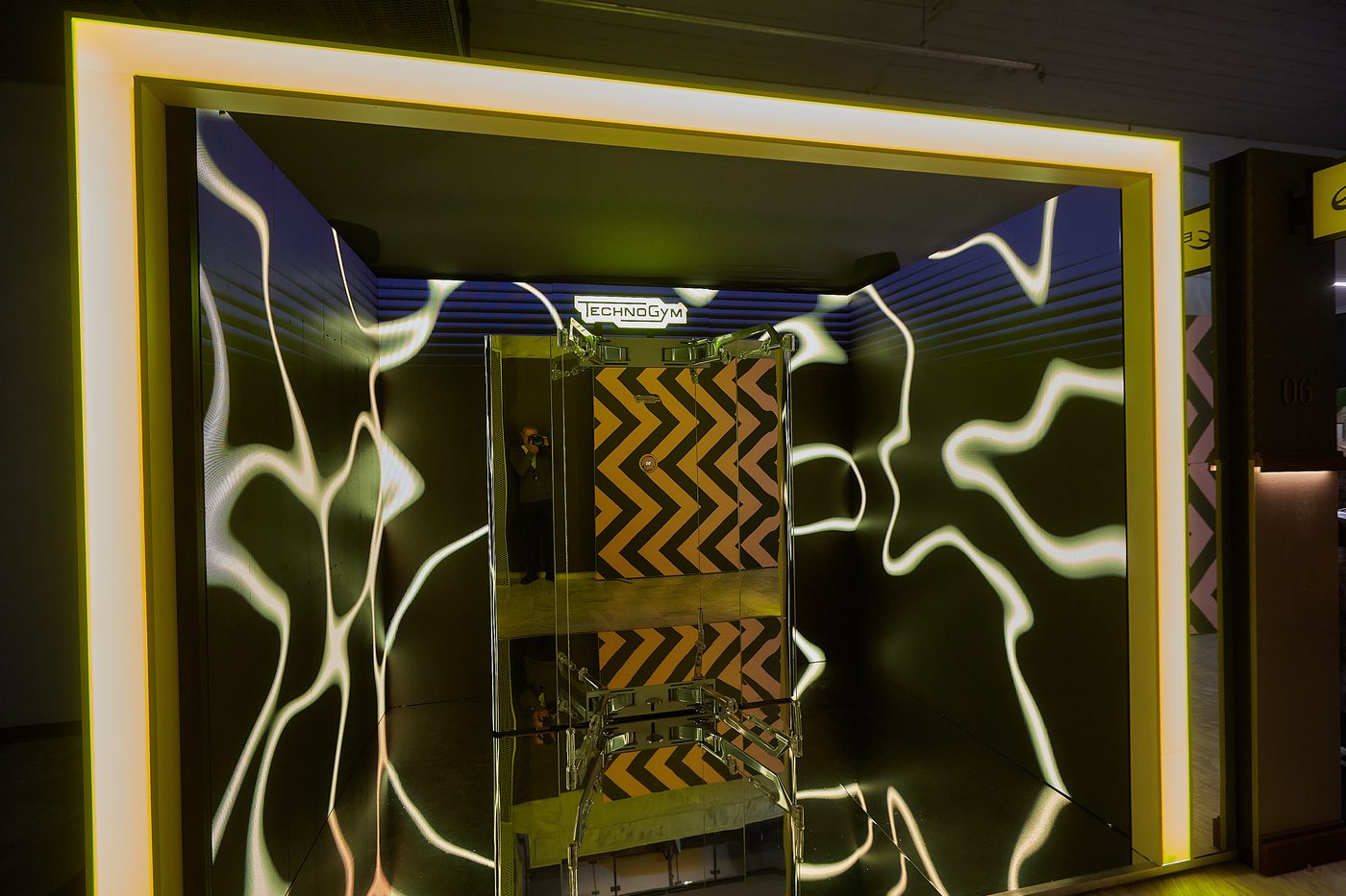 Εκθεσιακό περίπτερο Technogym στο Hotel Experience, κατασκευή Apstage